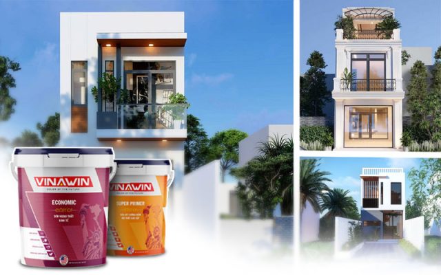 Gợi ý những màu sơn đẹp cho mầu nhà ống 2 tầng siêu đẹp