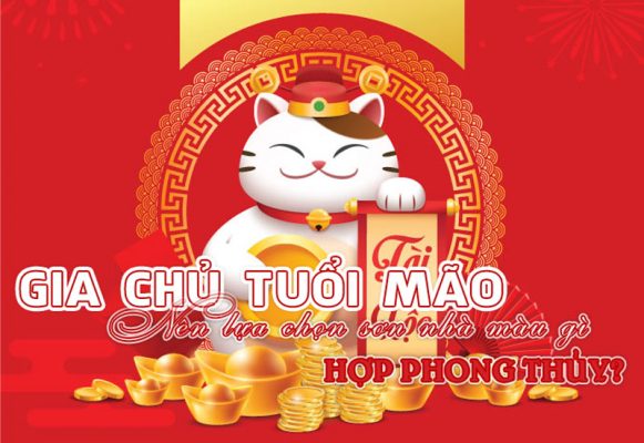 Gia chủ tuổi mão nên lựa chọn sơn nhà màu gì hợp phong thủy?